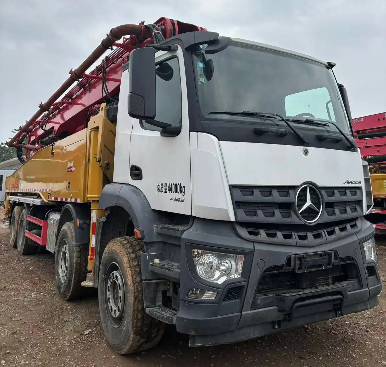 2021 Years Sany on  Benz 56 Meter Used Concrete Pump Truck Diesel Engine