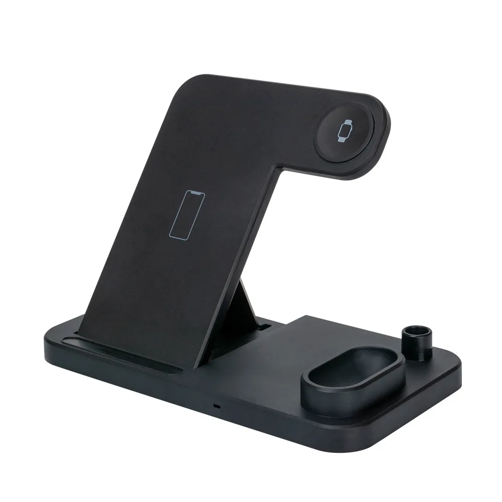 4 in 1 Qi Wireless Charger Induction Charging Stand for iPhone 11 Pro X XS Max for Airpods for Apple Watch Pencil Dock Station