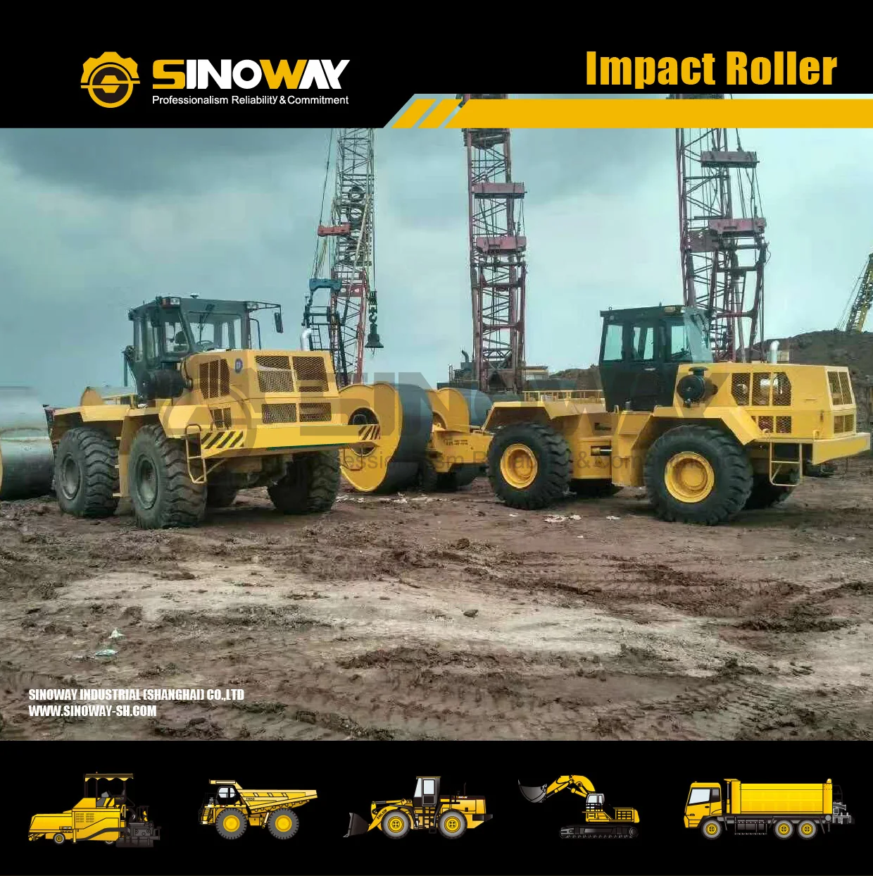 Factory Price HEIC Roller Impact Compact Roller for Ground Improvement in Singapore