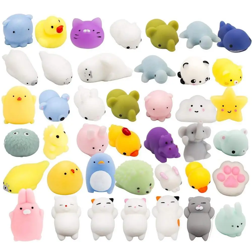 Mini Animal Squishy Toys Birthday Gift Kids Antistress Ball Squeeze Party Stress Relief Toys Fidget Toys
