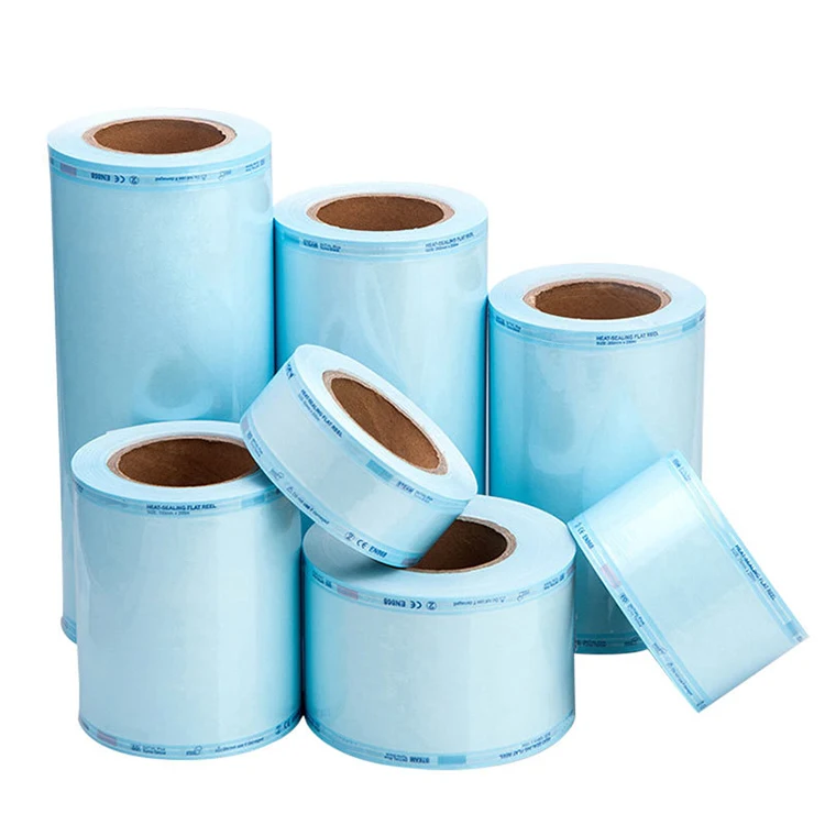 Medical packaging Heat Sealable Sterilization Paper Rolls