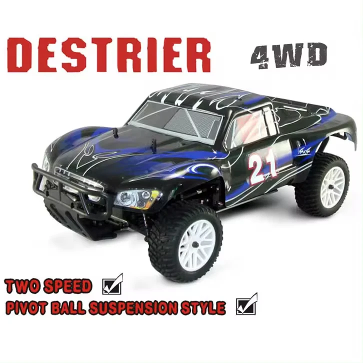 4DRC HSP 94155 1/10 Scale 2.4g 4wd Nitro Powered Rc Car Toy High Speed Four Drive Drift Car Adult Toys Gasoline Powered Rc Truck