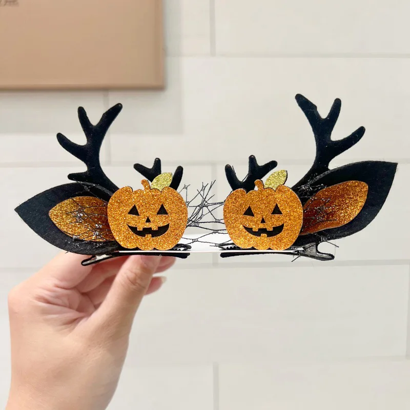 New Halloween Hair clips Hair accessories Party Decorations with Pumpkin Ghost Design