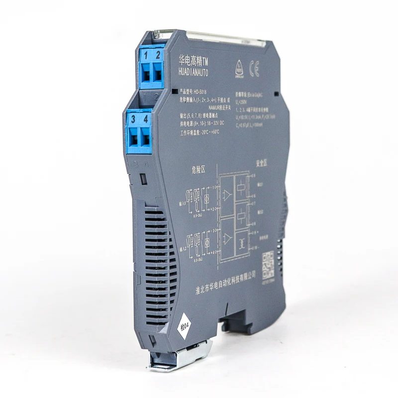 Предохранительный барьер взрывозащищенный 1 в 1 Наружный предохранительный изолятор сигнала 4-20 мА 0-10 в