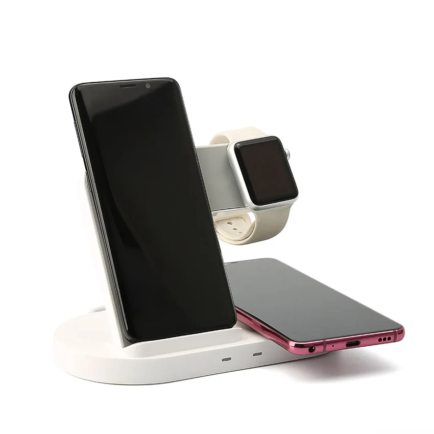 
Wireless Charging Station, 3 in 1 Qi Fast Wireless Charger for Apple Watch 1 2 3 4 5/Airpods 