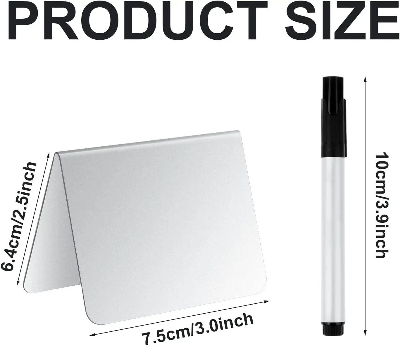 Acrylic Mini Chalkboard Sign Tabletop Blackboard for Weddings, Parties, Message, Buffet, Bakery and Retail, 3.9 x 2.9