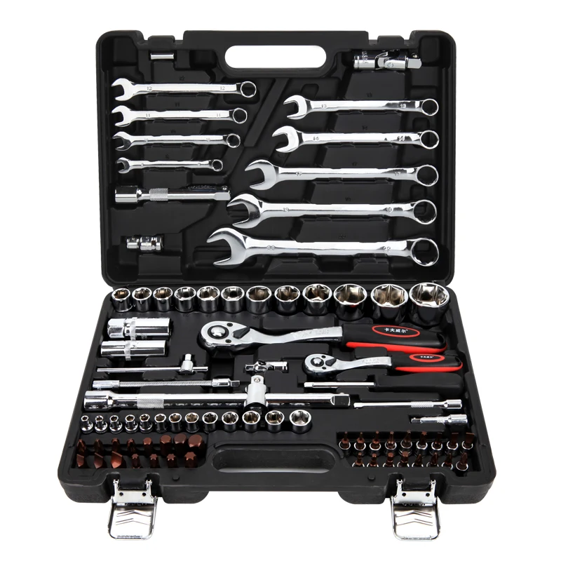 KAFUWELL SS3388A High Quality Hand Car Repair Tool Ratchet Handle Socket Wrench Tool Sets