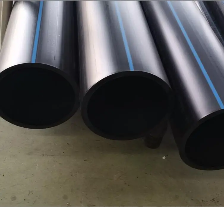 Черная пластиковая водопроводная труба HDPE100 hdpe для подачи воды оросительная