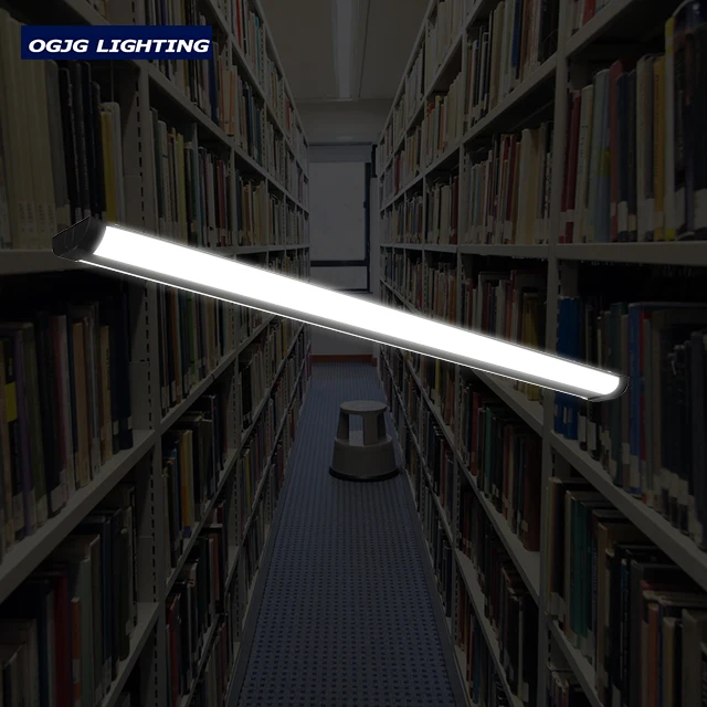 OGJG 2ft 4ft Modern Linear Direct Indirect Lamp Wall Mount Office Lighting Fixtures Indoor Suspended Led Tube Light