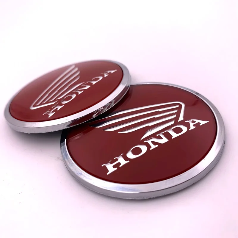 Acrylic round wings logo design for honda motorcycle emblem