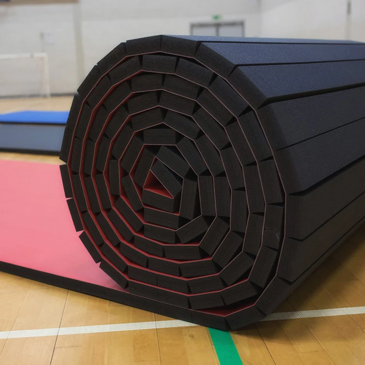 
factory wholesale rolled up cheer gymnastics mats spring floors 
