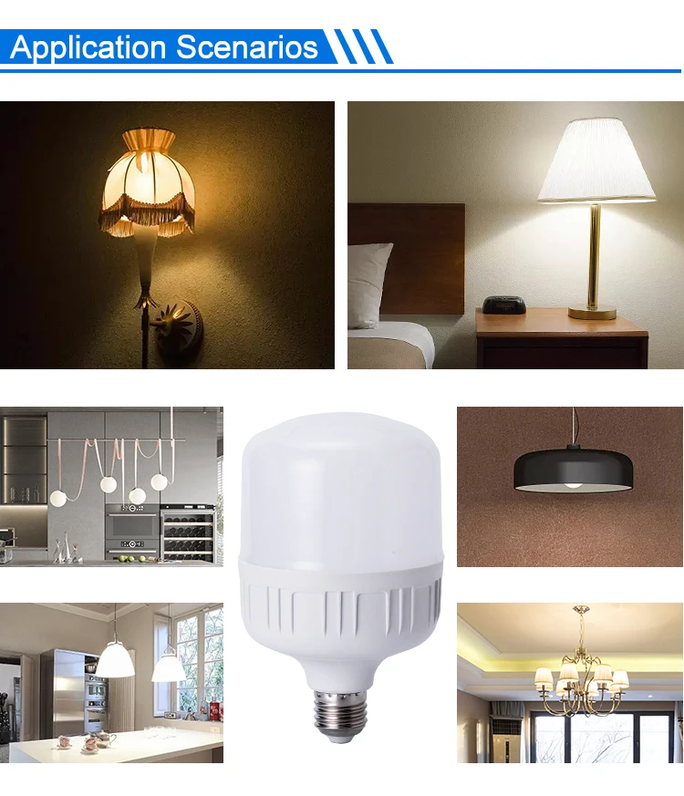 China Economic 5W 10W 15W 20W 30W 40W 50W 60W Light Led Bulbs Household Energy Saving Bulbs