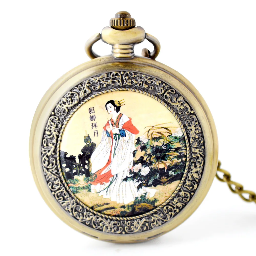 
2021 New Enamel mechanical pocket watch for men and women 