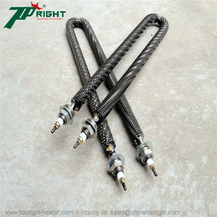 Cheap Factory Price u shape tubular heater W type finned air heating tube With CE