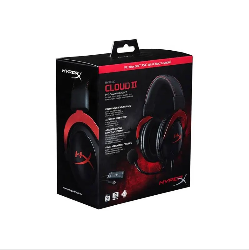  New Hyperx- Cloud ii Gaming Headset Wired