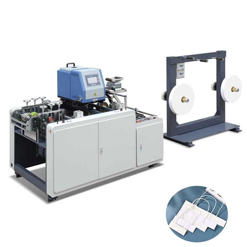 High Speed Square Bottom Kraft Paper Bag Making Machine market bag handle making machine