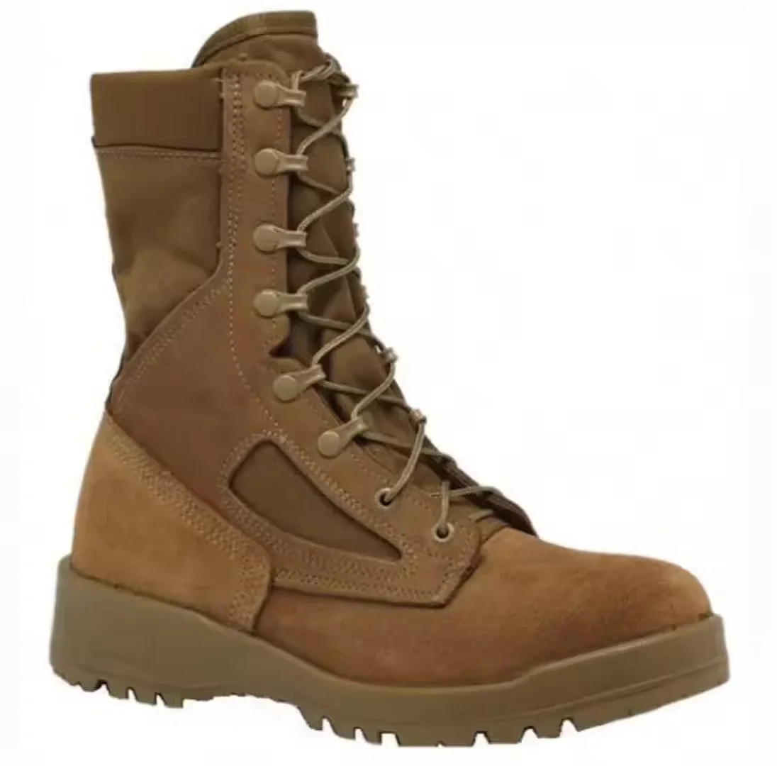 Manufacturer Tactical Boots Black Green Khaki High Top Boots Anti-kick Anti-collision Hiking Boots For Men And Women