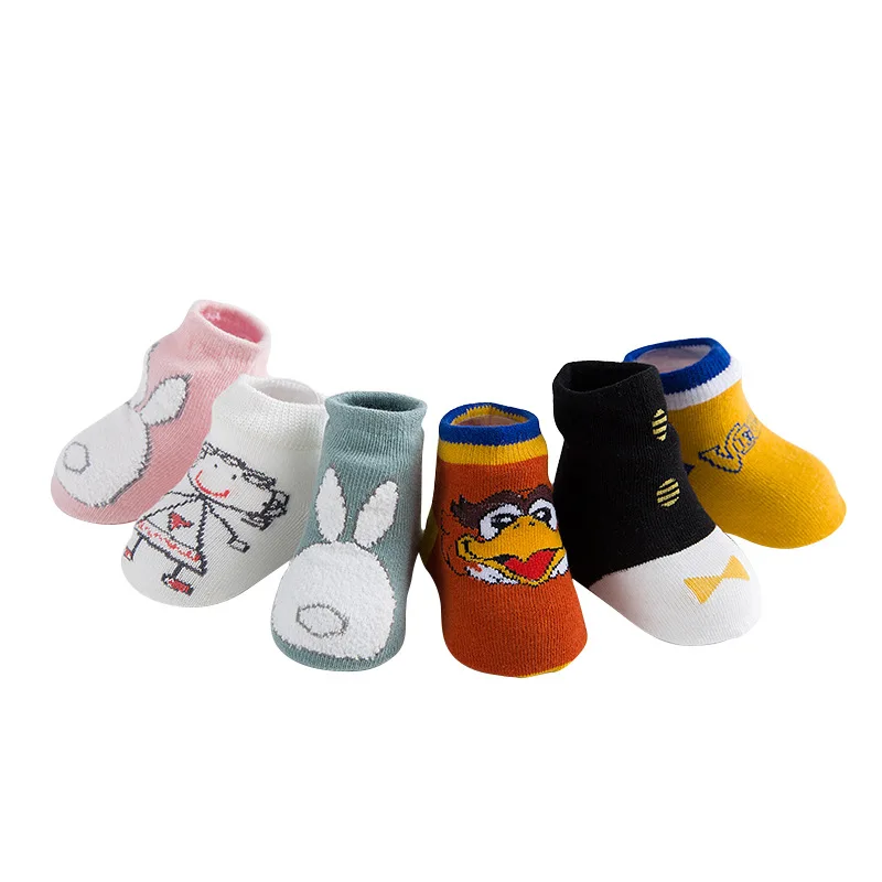 
Non Sliper Kids Solid Grip Sock Rubber Sole Infant Toddler Anti Slip Cotton Mesh Socks 