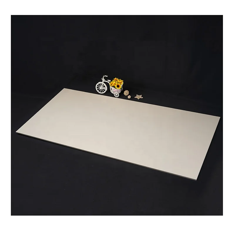 600X1200Mm Wabi-Sabi Style Beige White Cream Micro Cement Porcelain Tile Kitchen Bathroom Living Room