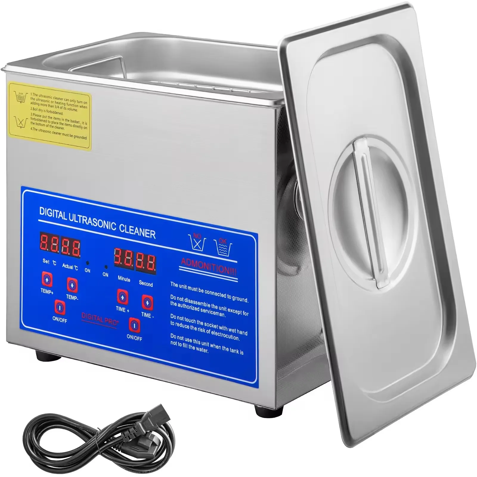 1.3L 2L 3L 6L 10L 15L 22L 30L Ultrasonic Cleaning Machine with Digital Timer & Heater