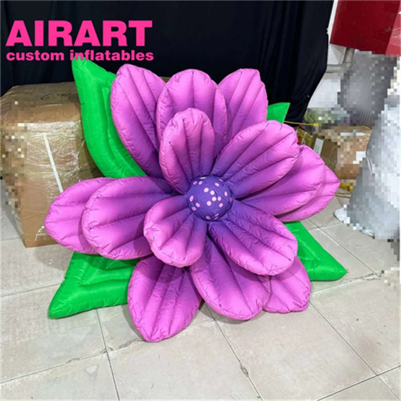 Inflatable Purple Flower air Balloon,inflatable Building Hanging Flower Toy