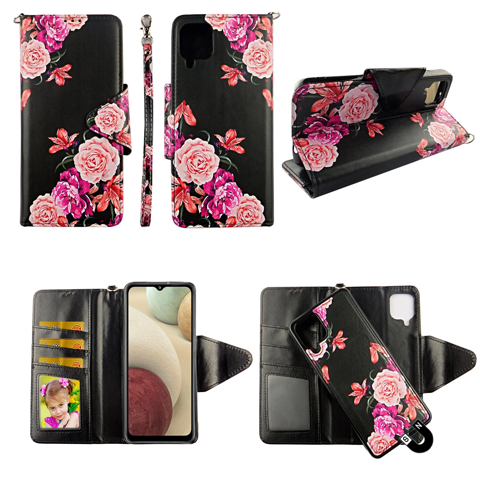 New Multifunction Card Slots Wallet Mobile Back Cover Phone Case Pu Leather Case For iPhone 13 13Pro 12 11 X XR 7 8