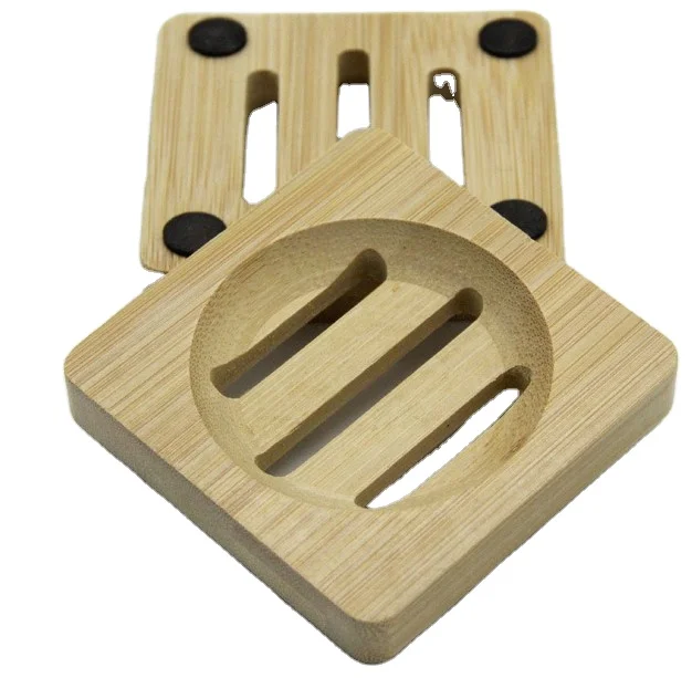 Wooden Soap Holders Bathroom Soap box Square & Round Soap Dishes for Home Bathroom