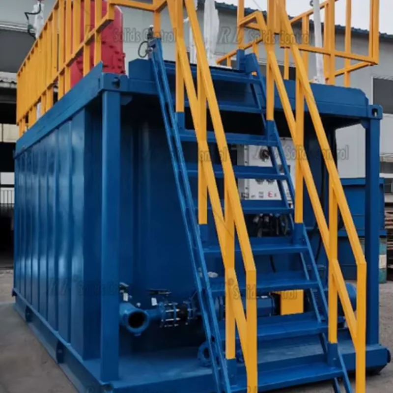 Drilling mud circulation system filtration mud tank series