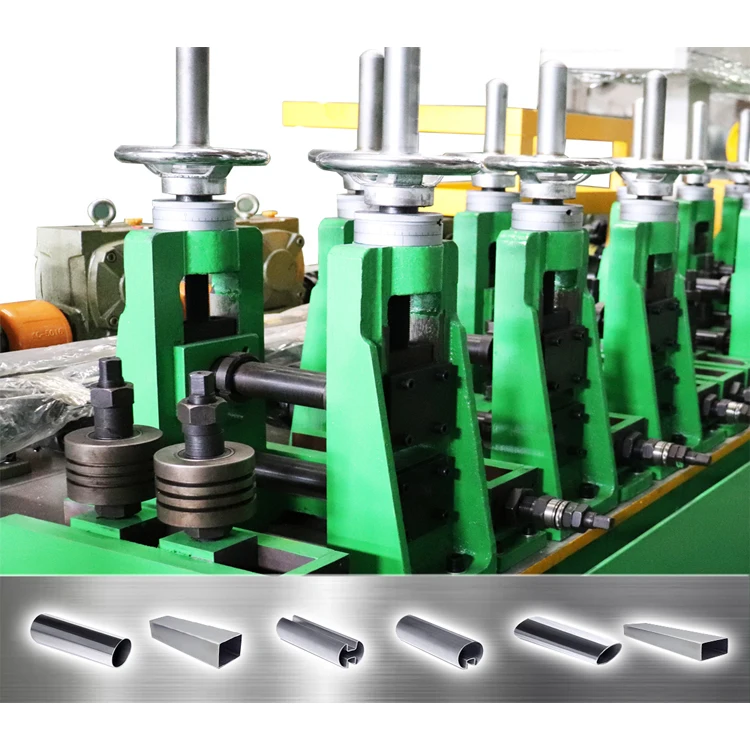 high quality Stainless steel 304 pipe making machinery with tube cutter pipe making machine