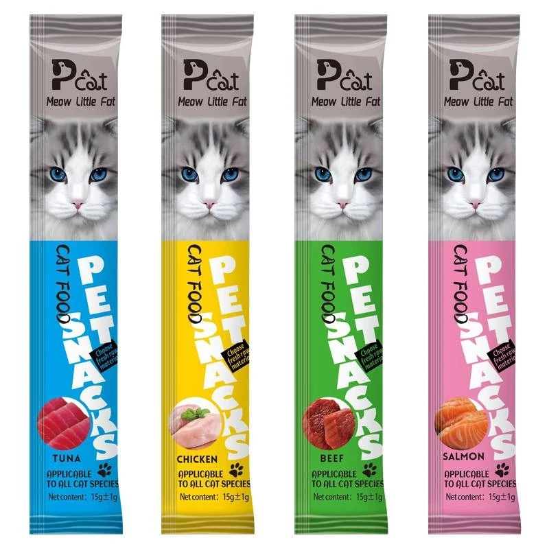 Multiflavoured Cat Food Cat snack Wet Food Salmon/Tuna/Chicken/Beef/Codfish 15g/50g/75g