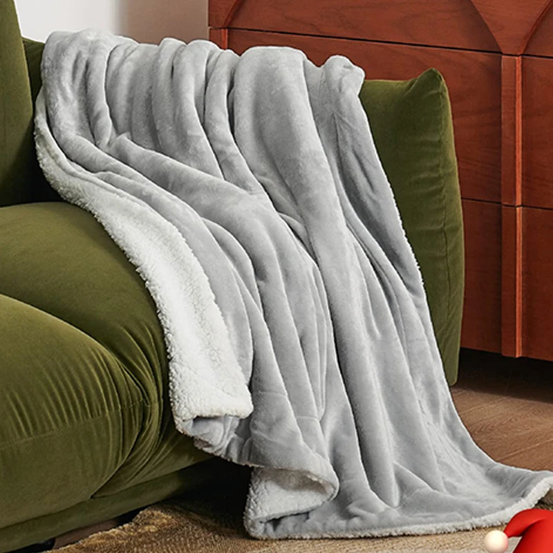 100% Cotton Comfortable And Warm Hospital Thermal Throw Quilt Blankets Purple Twin Size