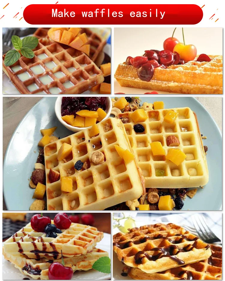 Wholesale Customized Waffle Maker Street Food Machines Breakfast Nut Doughnut Panini Electric Sandwich