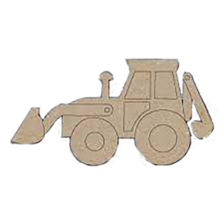 Art Supplies Eco-friendly Customized Wooden Board Thin Wooden Craft Laser Cut MDF Car Shape Wood Home Decoration Slice Spring