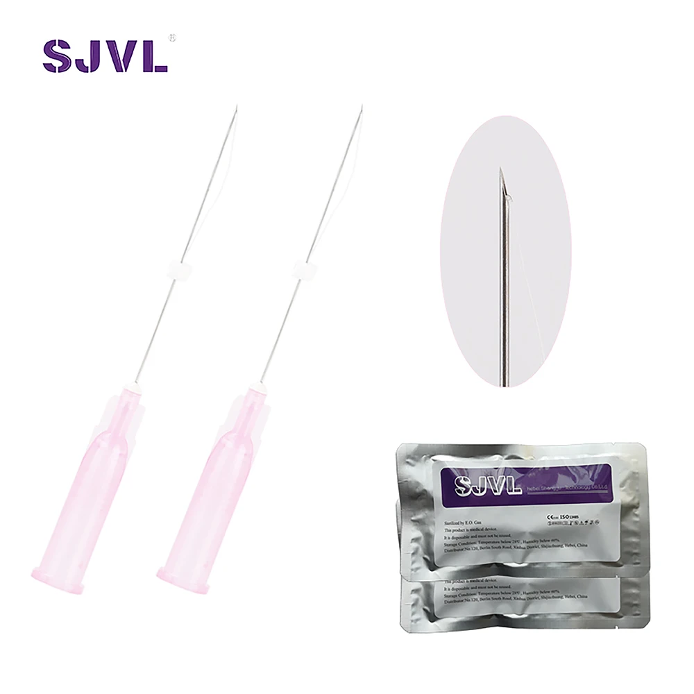 Hot Sale Collagen Suture 29g 50mm Sharp PLLA Threads Mono For Cheek