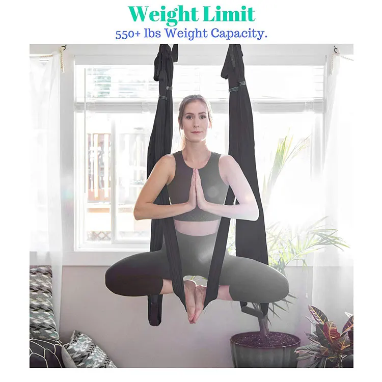 Antigravity inversion aerial yoga hammock swing, extension straps hanging swing aerial yoga hammock