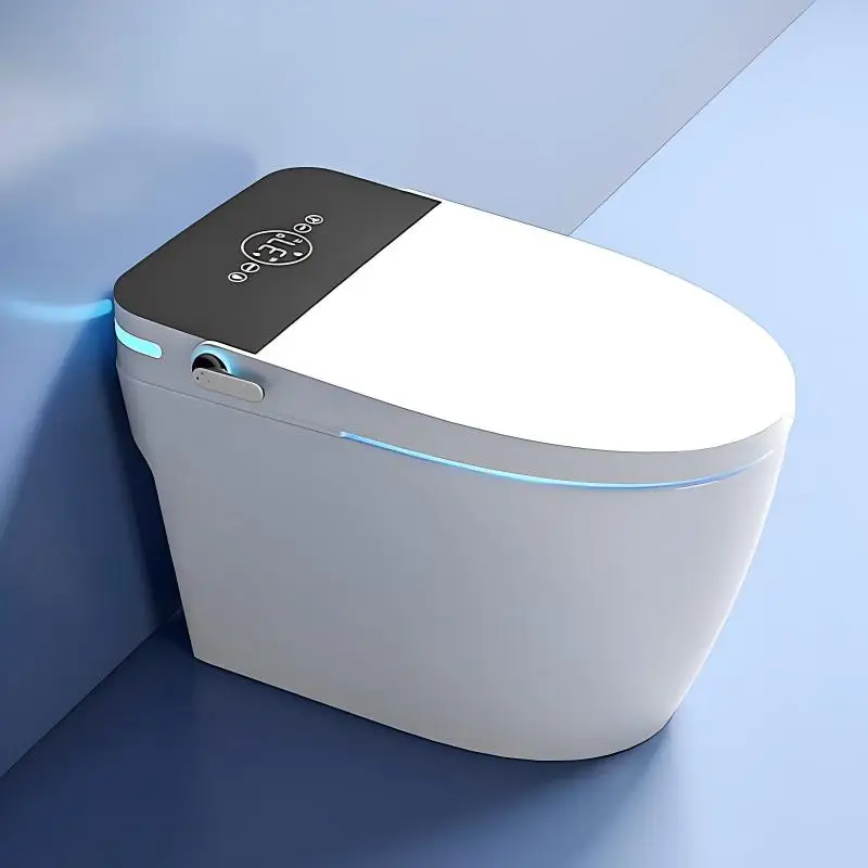 Luxury tankless orange cover intelligent toilet no water tank floor mounted ceramic smart toilet bidet