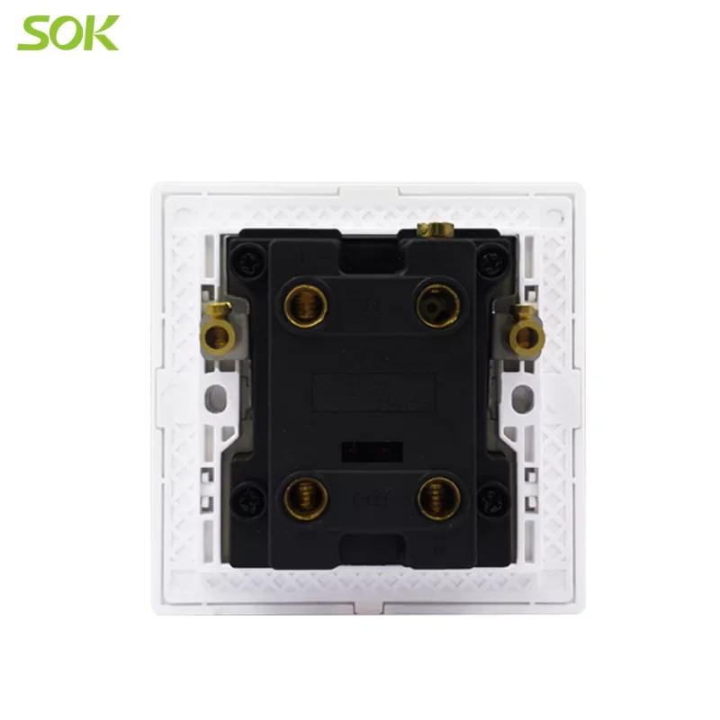 45A 250V Double Pole Switch with Neon White safety home electrical switch China supplier wall switches