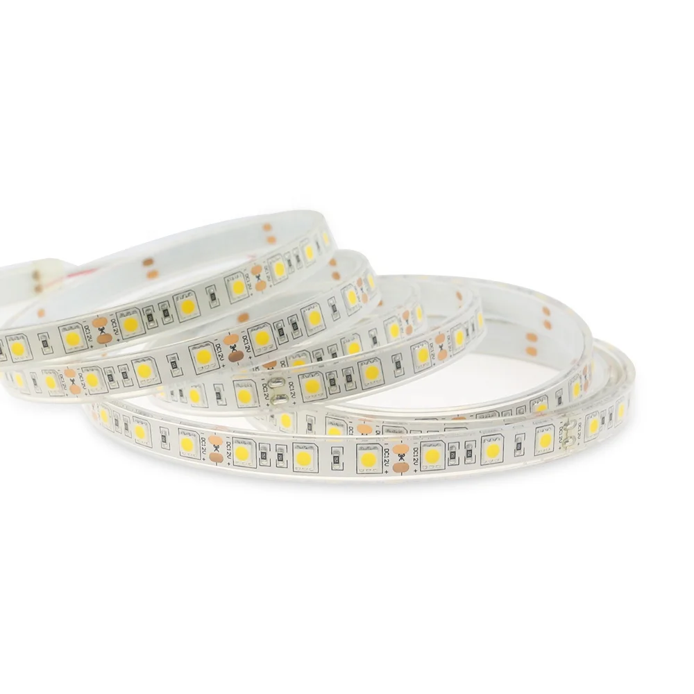 Tira led 5M IP68 waterproof outdoor led tape 5050 warm white strip light rgb for bathroom