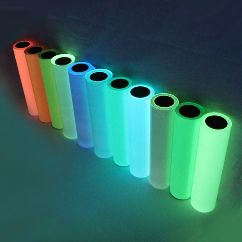 Free simple htv iron on vinilo textil rolls luminous film glow in the dark vynil heat transfer vinyl sheets for fabric tshirts