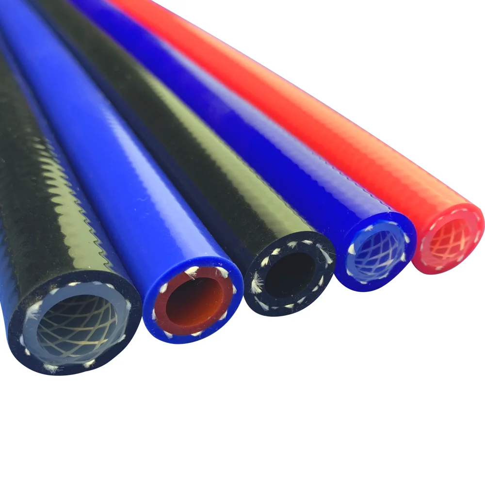 Eco-friendly food grade braided silicone rubber hose Reinforced silicone tube manufacturer