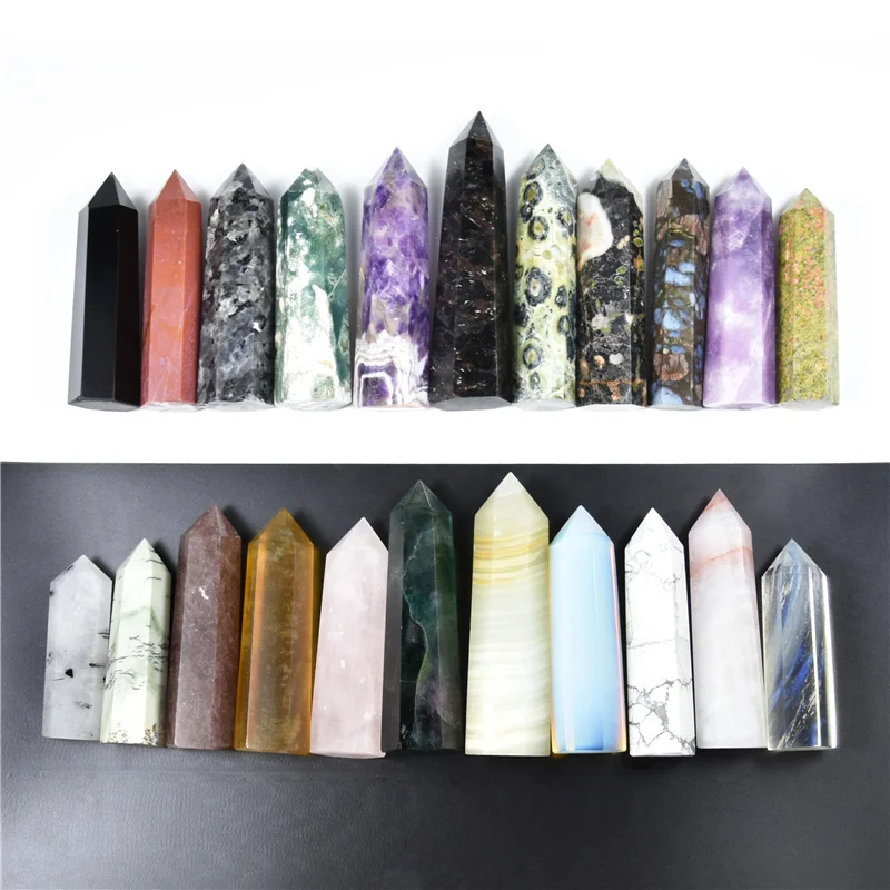 Hot Sale Natural Crystal Healing Stone Bulk Crystal Tower Crystal Wand Points