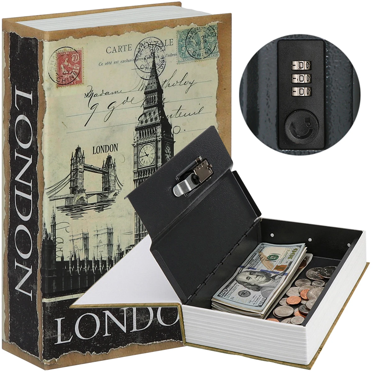 Поставщик водонепроницаемый офисный Утюг с индивидуальным сокрытием, книга с паролем, сейф с ключом