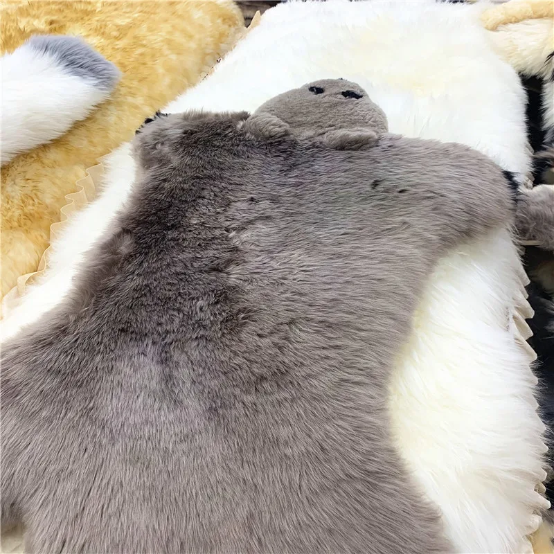 
 Новый дизайн 2021, пушистые меховые коврики, шерстяной ковер, мягкие пушистые коврики с медведем, шерстяной ковер  