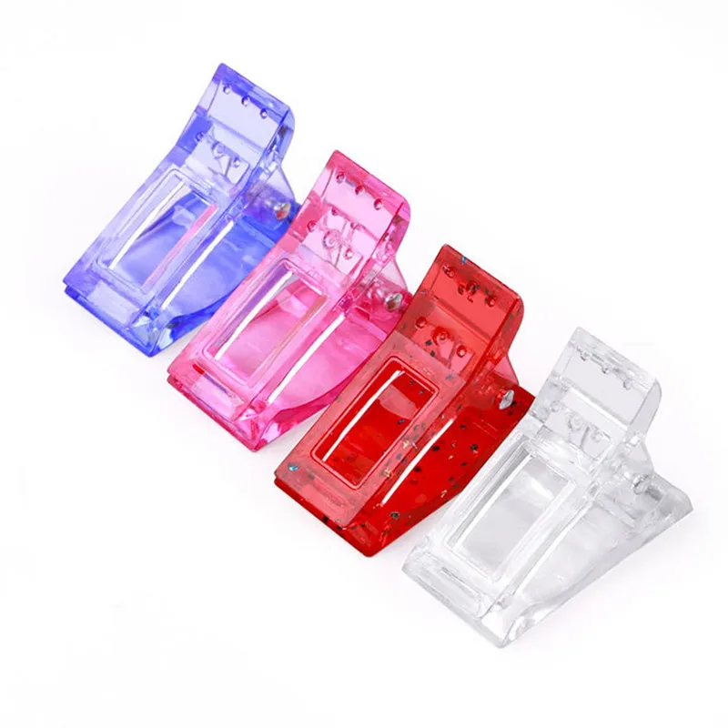 High quality Nail Art Tool Quick Building Nail Tips Clip for Nail Extension Crystal Extension Glue Shaping Clip tools