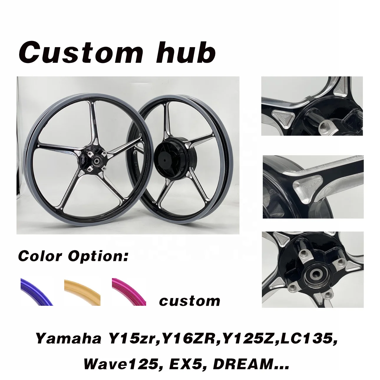 SPORT RIM FG511 y15/y15zr/lc135 Motorcycle Wheel CNC custom wheel supermotor Wheel