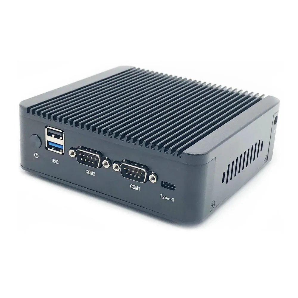 Factory Wholesale J4125 Barebones Embedded Fanless Computer DDR4 Memory Industrial Mini PC Desktop