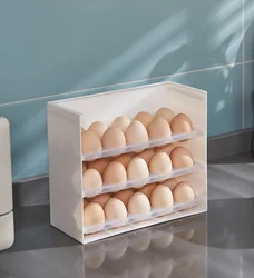 Multi Layer Fridge Plastic Egg Storage Box Holder Egg Organizers Tray