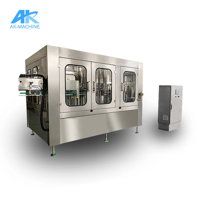 Pet Bottle Soda Filling Machine  Automatic 3-in-1 Carbonated Beverage Soda Sparkling Water Filling Packing Machine