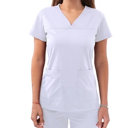 Cotton Polyester STRETCH Design Hospital Uniformes Nursing Uniforms Medical Scrubs Cvc Fabric Medical Scrubs Suits