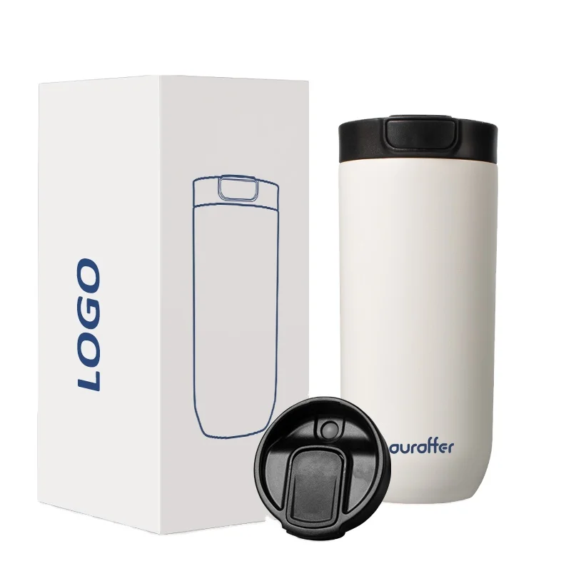 Пользовательские 17 унций termos из нержавеющей стали с двойными стенками Изолированная кофейная кружка колба с крышкой нажмите кнопку переключатель бутылка для воды